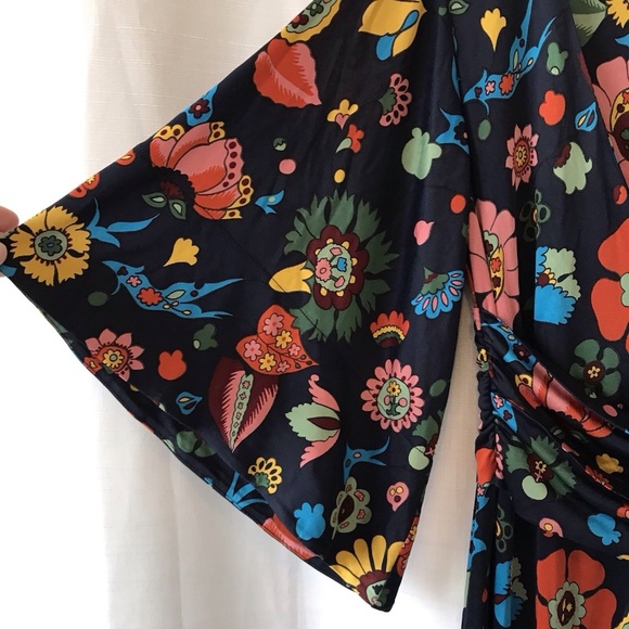 Boden Icons Evelyn Jumpsuit Us Size 2 Blue Floral - Picture 4 of 15